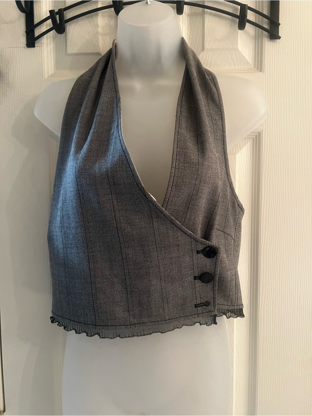 Ganni halter vest small